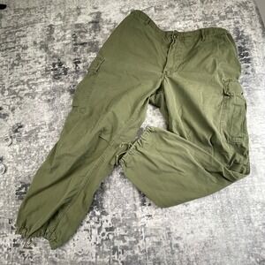 Vtg USGI Vietnam Era Paratrooper Combat Pants Green Gorpcore Workcore Utility